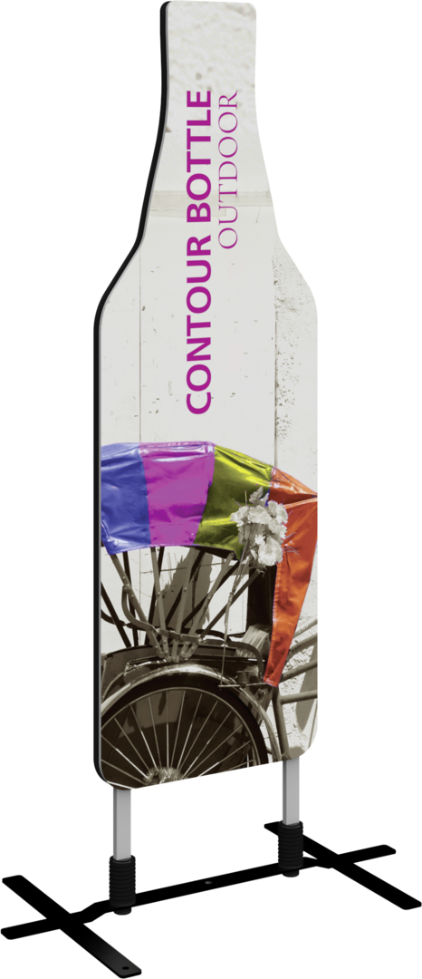 Contour Outdoor Sign Bottle - Plate Base