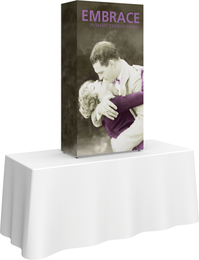 Embrace 2.5ft Tabletop Push-Fit Tension Fabric Display