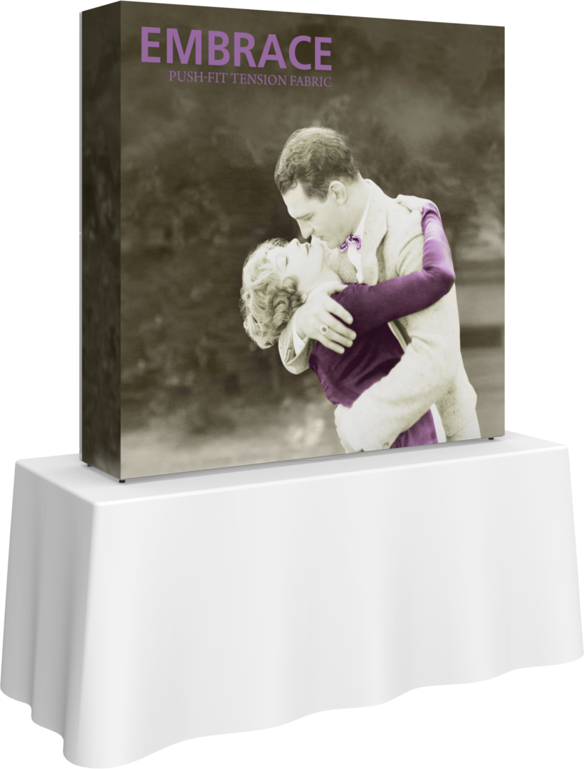Embrace 5ft Square Tabletop Push-Fit Tension Fabric Display
