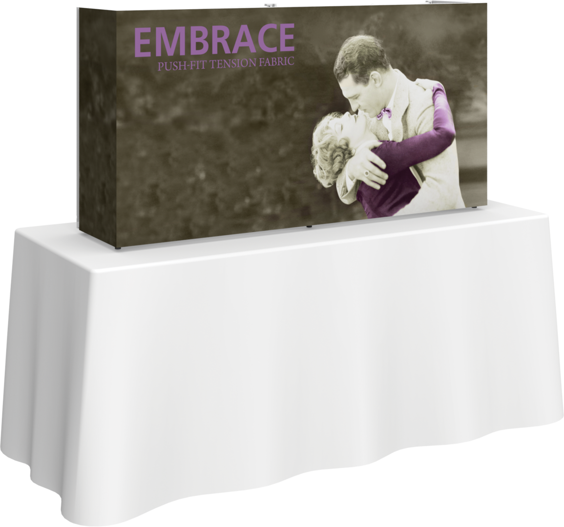 Embrace 5ft Tabletop Push-Fit Tension Fabric Display