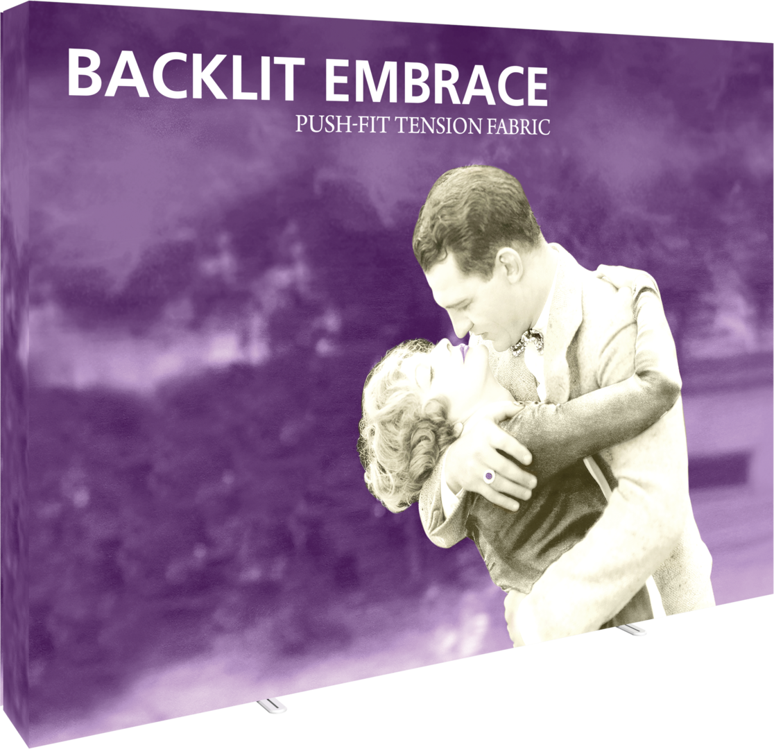 Embrace 10ft Backlit Full Height Push-Fit Tension Fabric Display