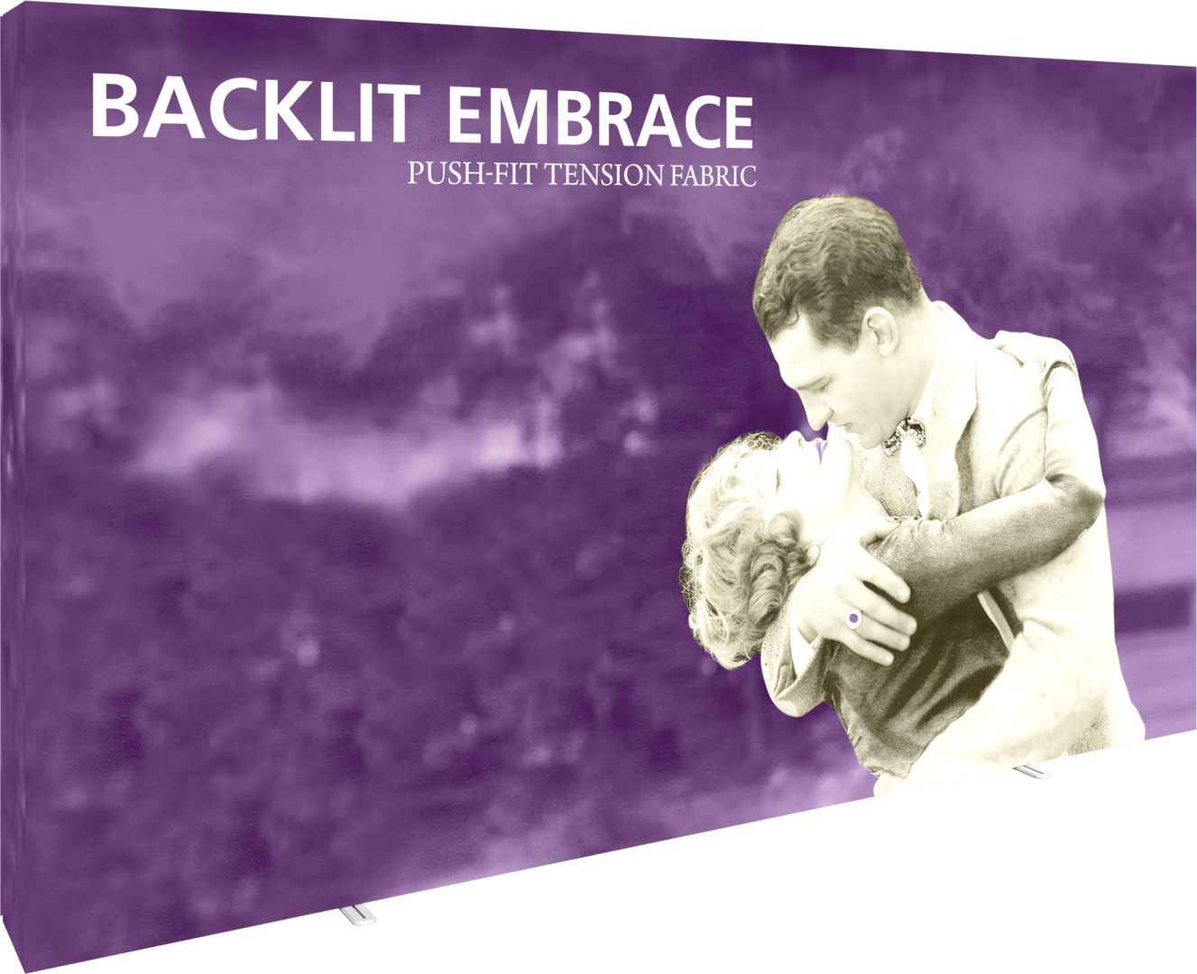 Embrace 12.5ft Backlit Full Height Push-Fit Tension Fabric Display