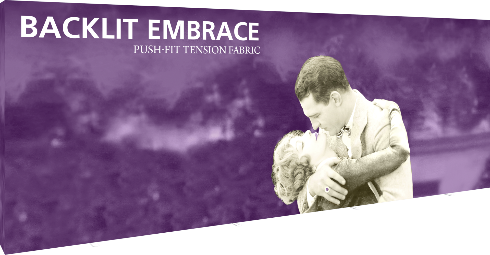 Embrace 20ft Backlit Full Height Push-Fit Tension Fabric Display