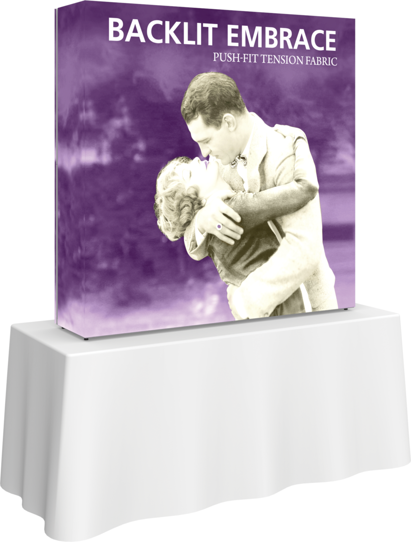 Embrace 5ft Backlit Tabletop Push-Fit Tension Fabric Display