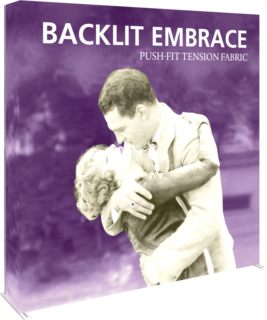Embrace 7.5ft Backlit Full Height Push-Fit Tension Fabric Display