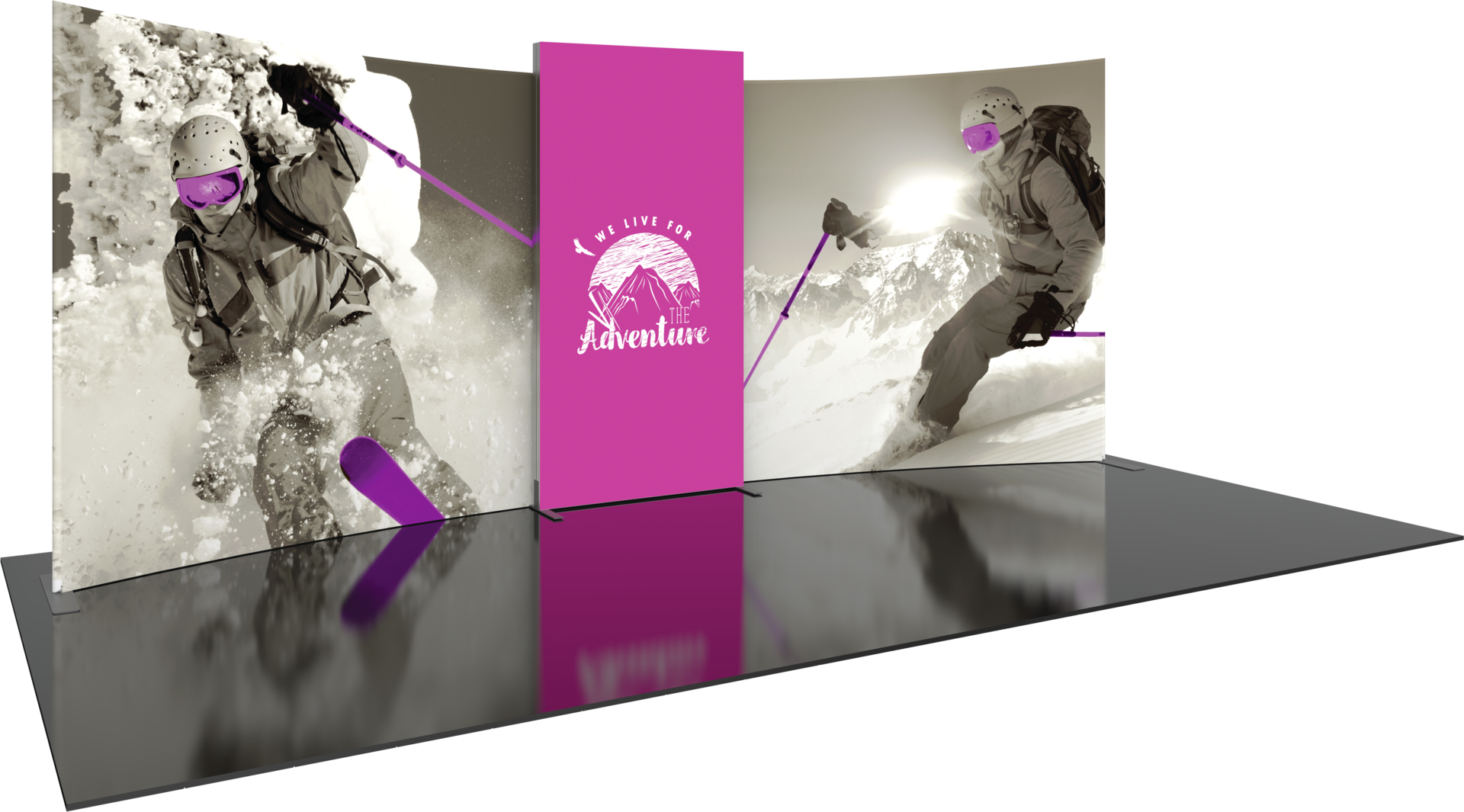 Formulate Designer Series 20ft Fabric Backwall Kit 02