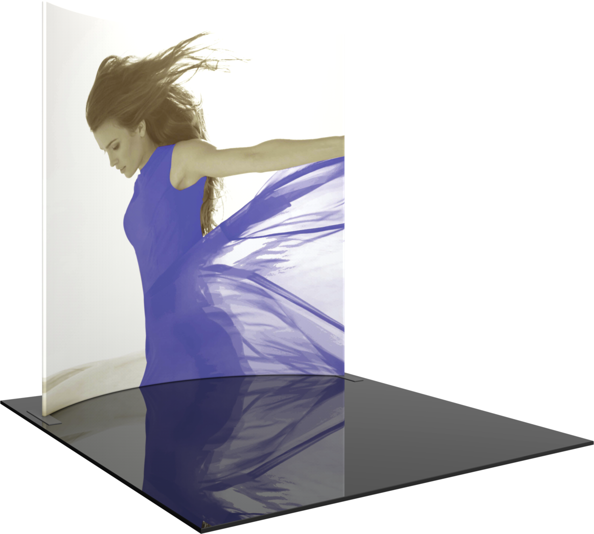 Formulate Master 10ft Horizontal Curve 10ft Tall Fabric Backwall