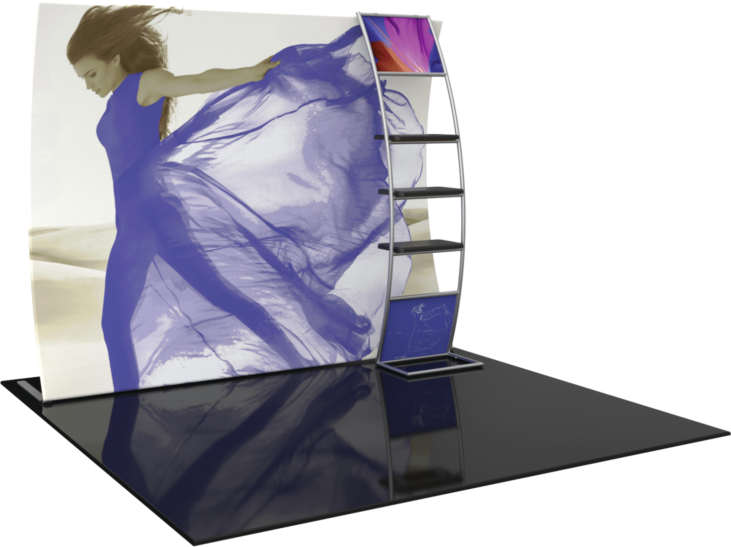 Formulate Master 10ft VC10 Vertical Curve Fabric Backwall