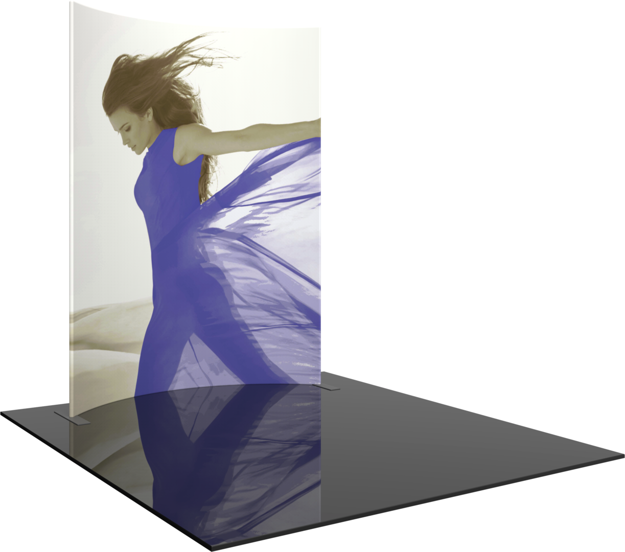 Formulate Master 8ft Horizontal Curve 10ft Tall Fabric Backwall