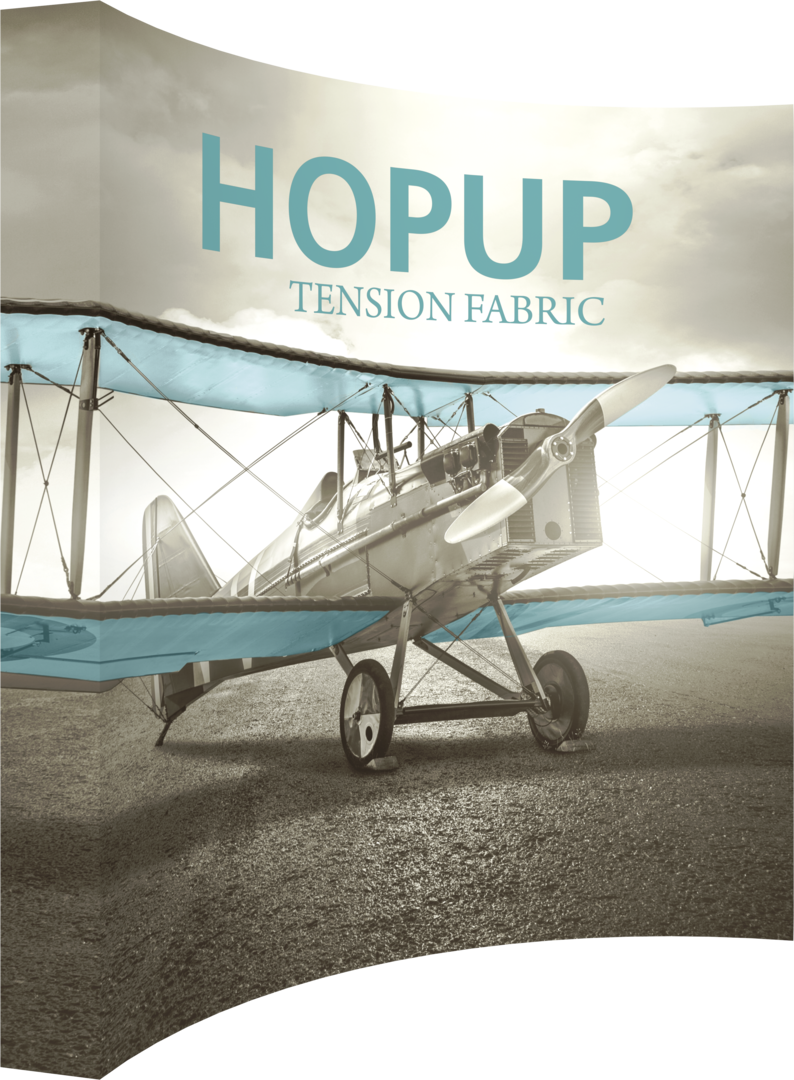 Hopup 10ft Curved Extra Tall Tension Fabric Display