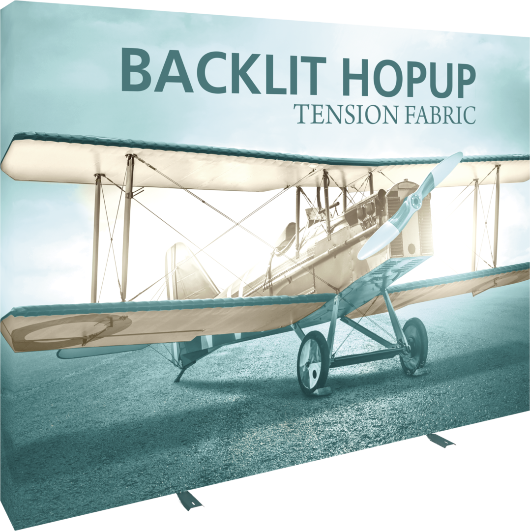 Hopup 10ft Backlit Straight Tension Fabric Display