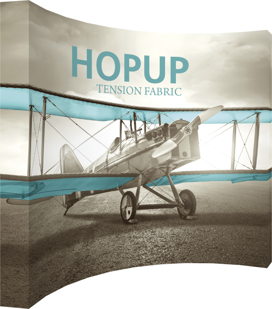 Hopup 13ft Curved Extra Tall Tension Fabric Display