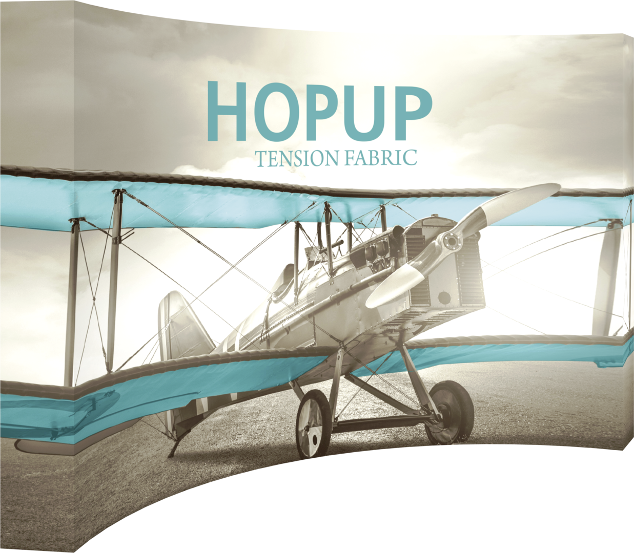 Hopup 13ft Curved Full Height Tension Fabric Display