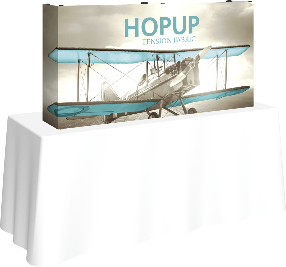 Hopup 5ft Straight Tabletop Tension Fabric Display