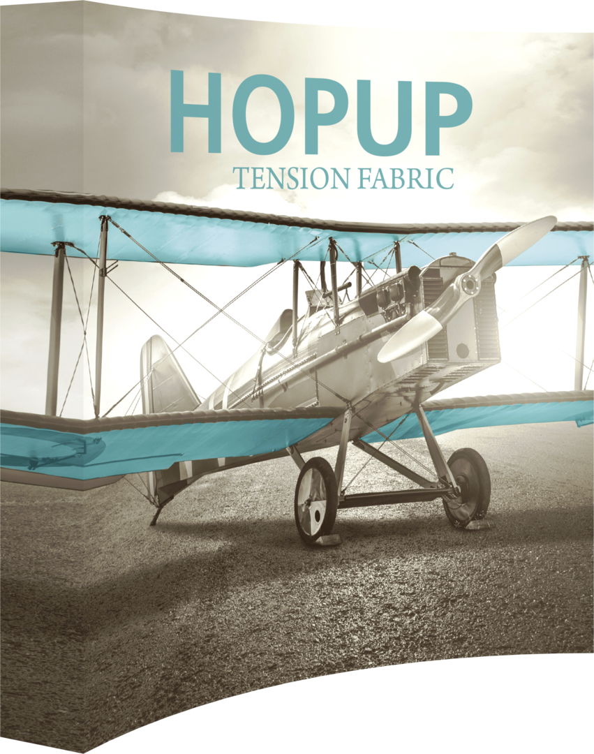 Hopup 7.5ft Curved Full Height Tension Fabric Display