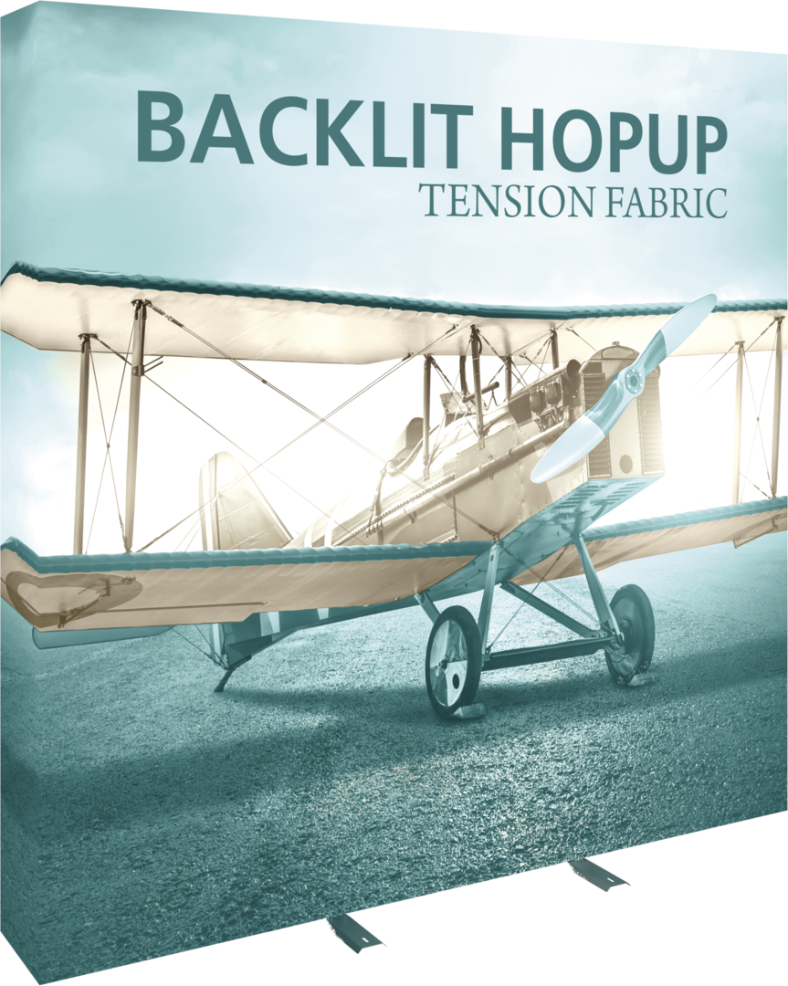 Hopup 7.5ft Backlit Straight Tension Fabric Display Kit