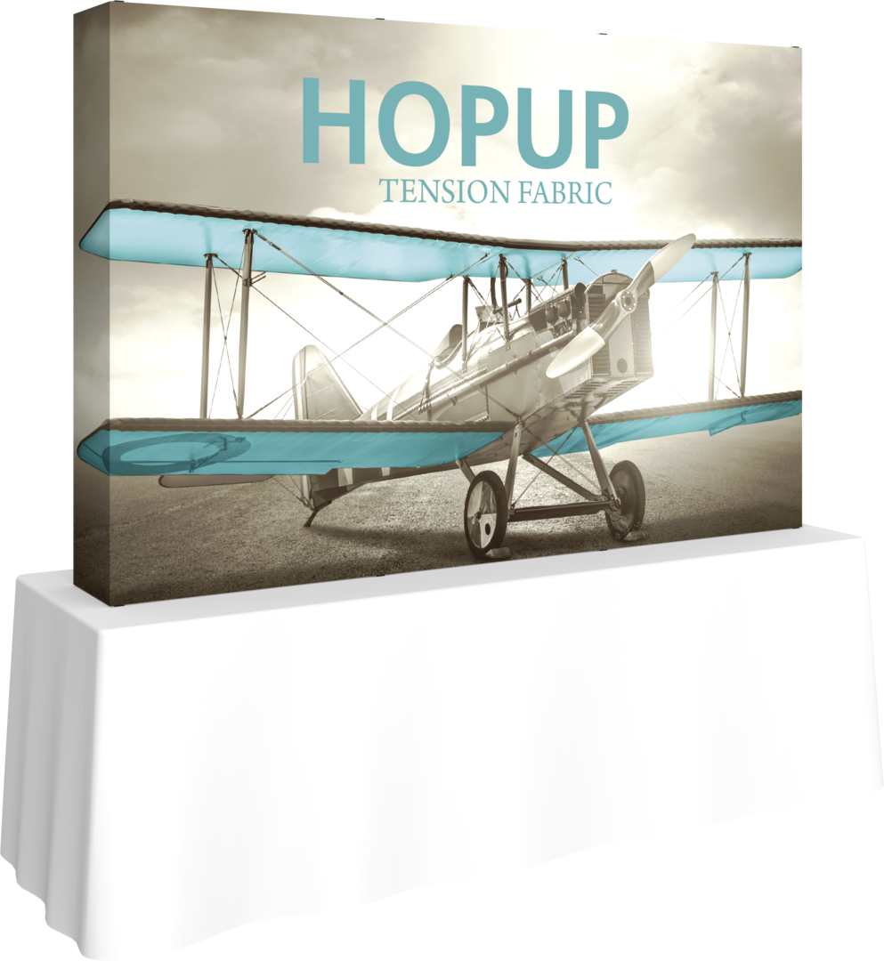 Hopup 7.5ft Straight Tabletop Tension Fabric Display