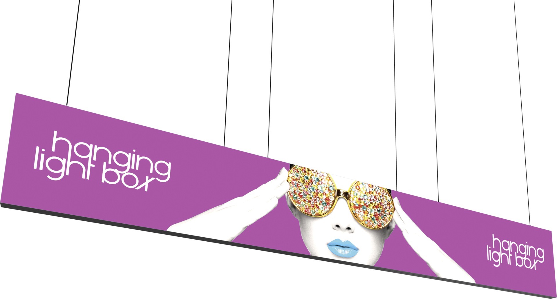 Vector Frame Hanging Light Box 20ft x 3ft