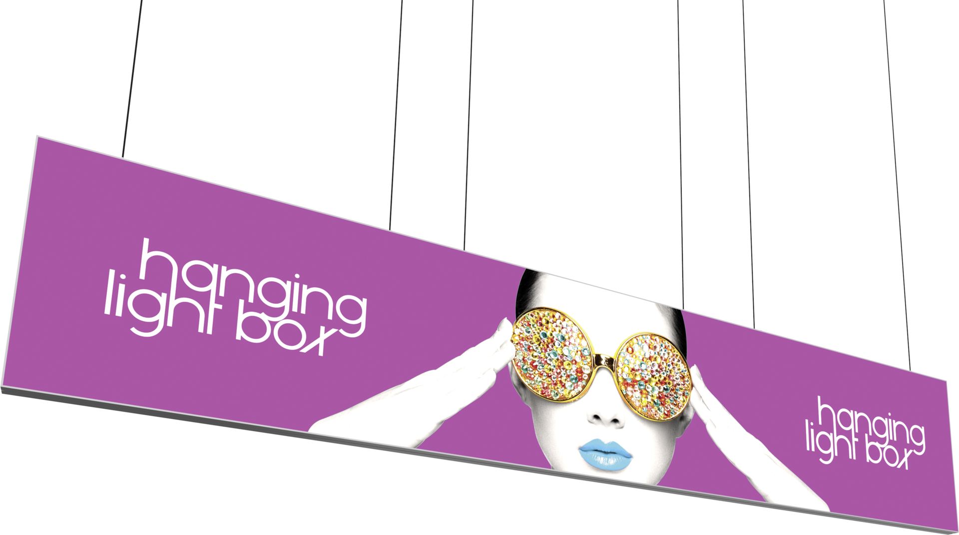 Vector Frame Hanging Light Box 20ft x 4ft
