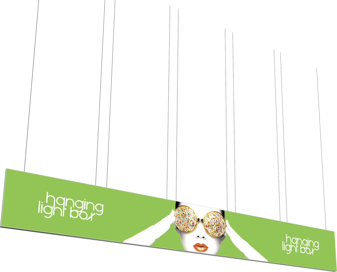 Vector Frame Hanging Light Box 30ft x 4ft