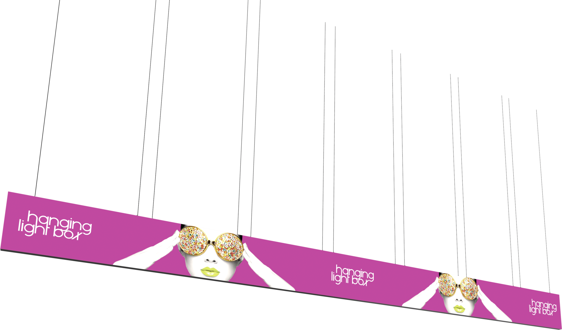 Vector Frame Hanging Light Box 40ft x 3ft
