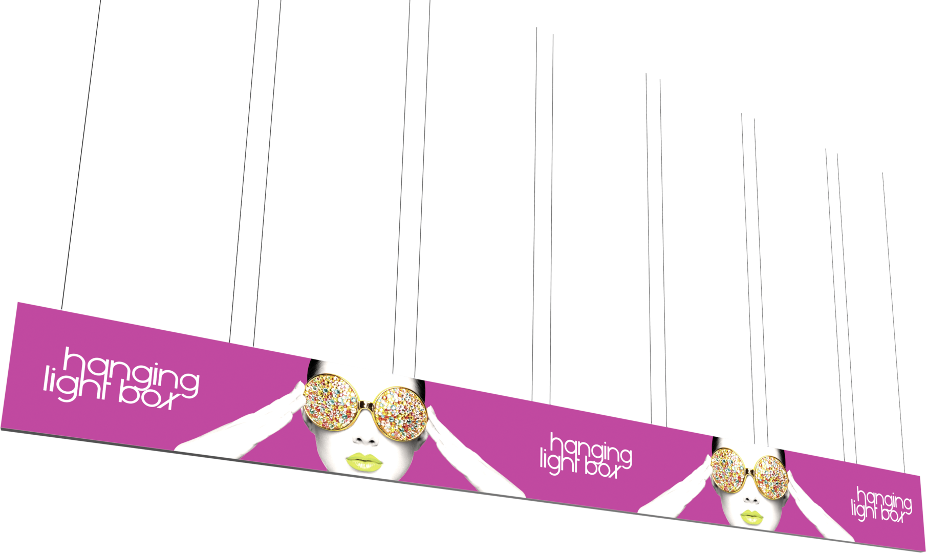 Vector Frame Hanging Light Box 40ft x 4ft