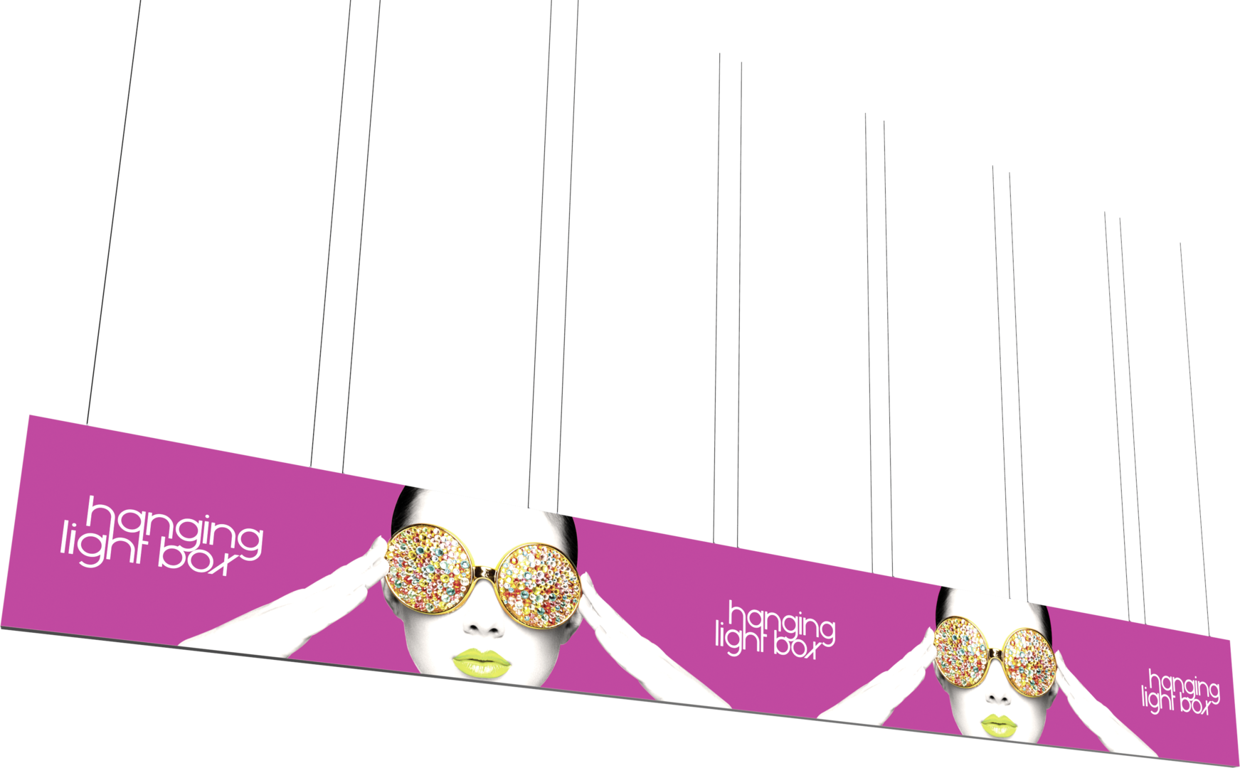 Vector Frame Hanging Light Box 40ft x 5ft