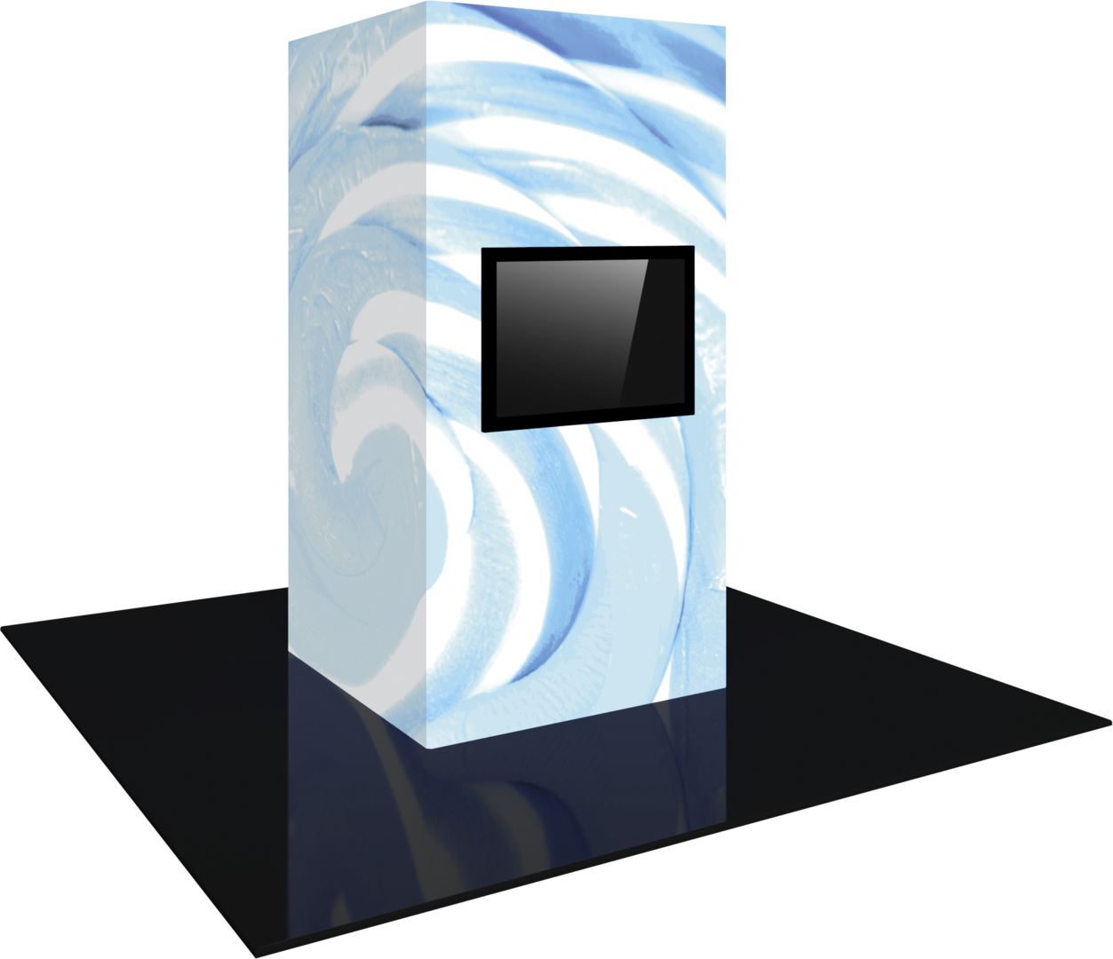 Vector Frame Modular Backlit Monitor Tower 02 (4' x 8')