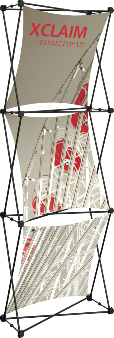 Xclaim 2.5ft Fabric Popup Display Kit 01