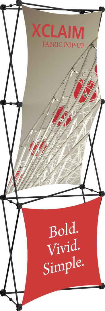 Xclaim 2.5ft Fabric Popup Display Kit 02