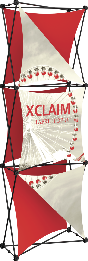 Xclaim 2.5ft Fabric Popup Display Kit 04